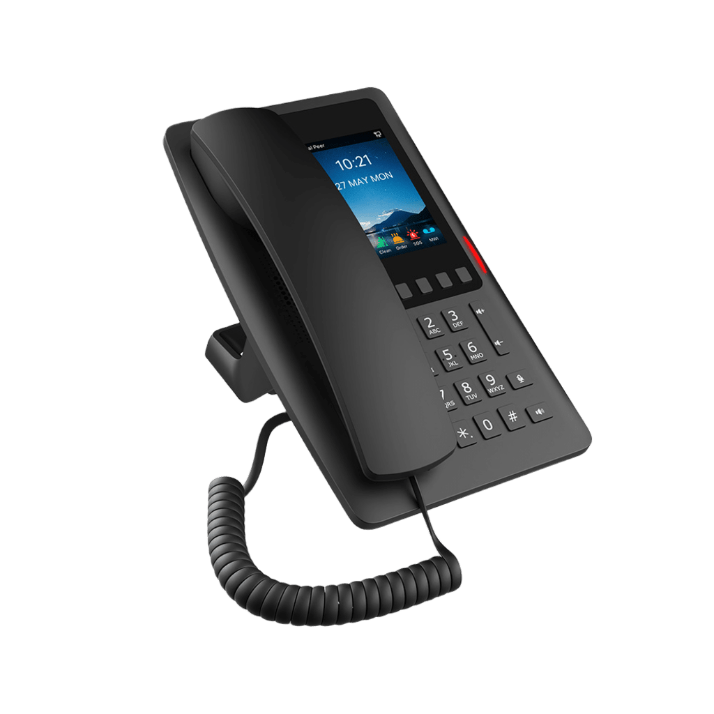 VoIP Telefonia IP VideoconferenciaFANVILH6WBTeléfono IP Wi - Fi Hotelero con PoE Puerto USB para Carga y Pantalla LCD de 3.5in Fanvil H6WB - SILYMX