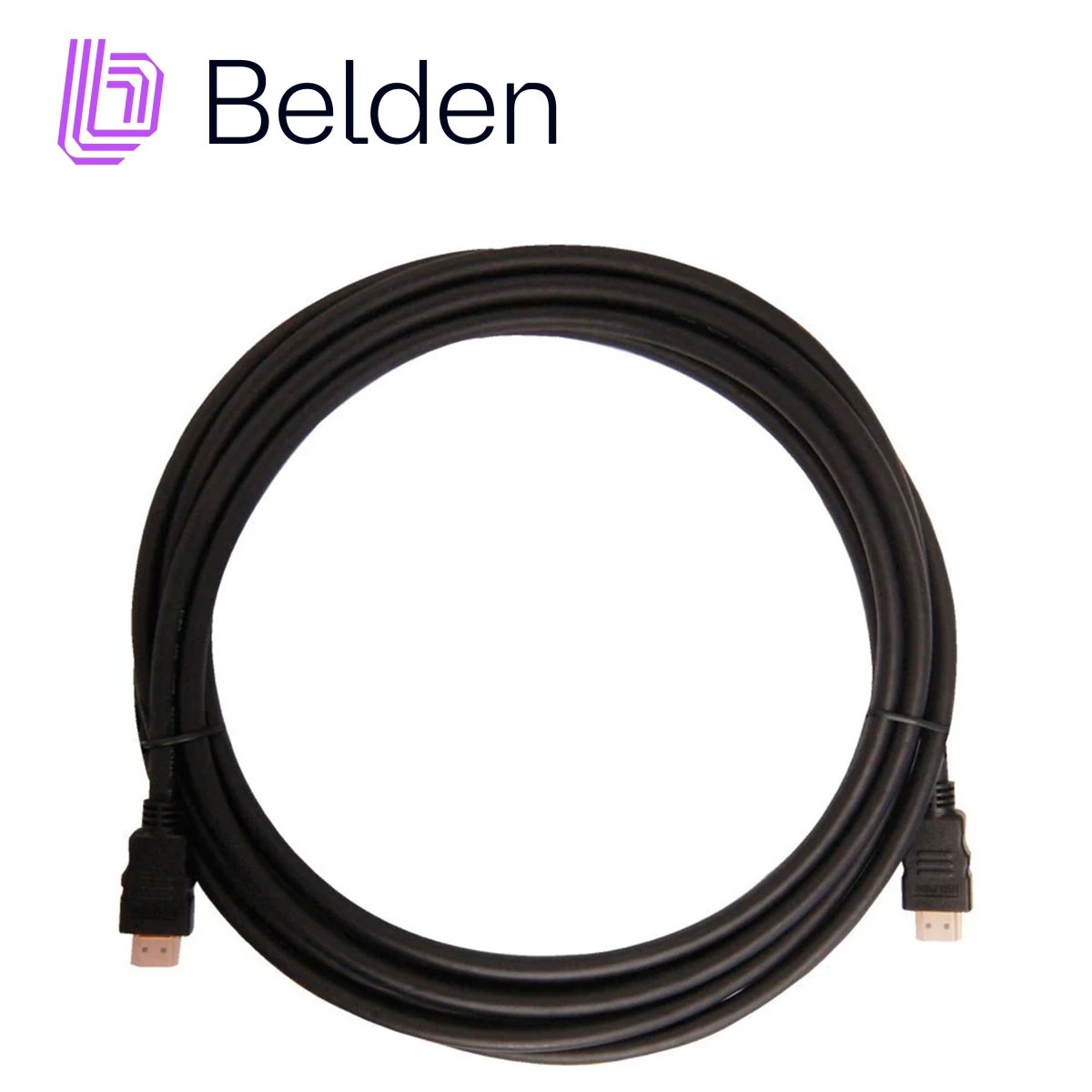 Cable HDMI y ConectoresBELDENHDE010MBCable HDMI 2.0 10m (33ft) 4K 60Hz Alta Velocidad Ethernet Negro Belden HDE010MB - SILYMX