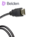 Cable HDMI y ConectoresBELDENHDE010MBCable HDMI 2.0 10m (33ft) 4K 60Hz Alta Velocidad Ethernet Negro Belden HDE010MB - SILYMX