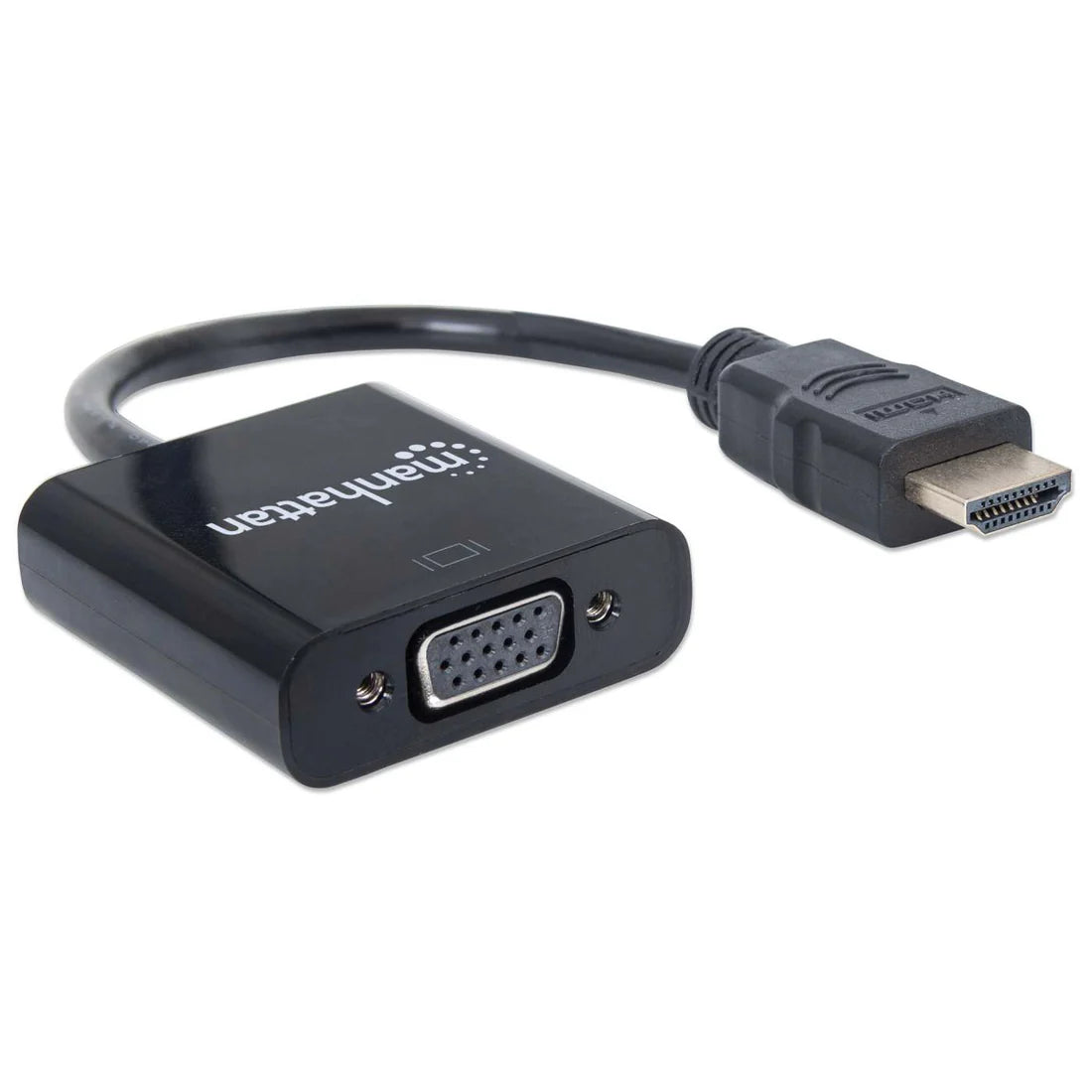 Convertidor de HDMI masculino a VGA femenino USB opcional Micro B Puerto de alimentación Negro 151436 - SILYMX