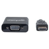 Convertidor de HDMI masculino a VGA femenino USB opcional Micro B Puerto de alimentación Negro 151436 - SILYMX