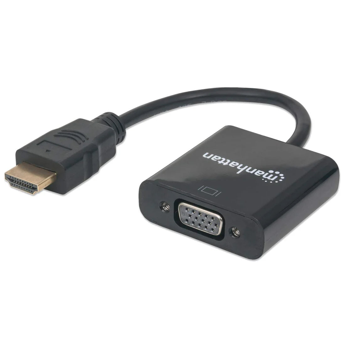 Conversor HDMI macho a VGA hembra puerto de alimentación USB Micro-B opcional negro 151467 - SILYMX