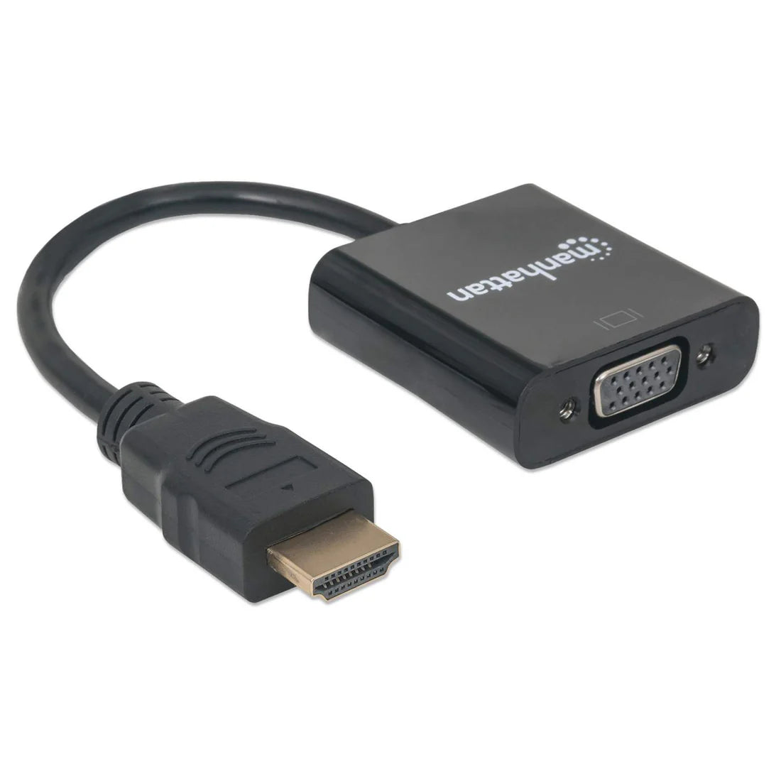 Conversor HDMI macho a VGA hembra puerto de alimentación USB Micro-B opcional negro 151467 - SILYMX