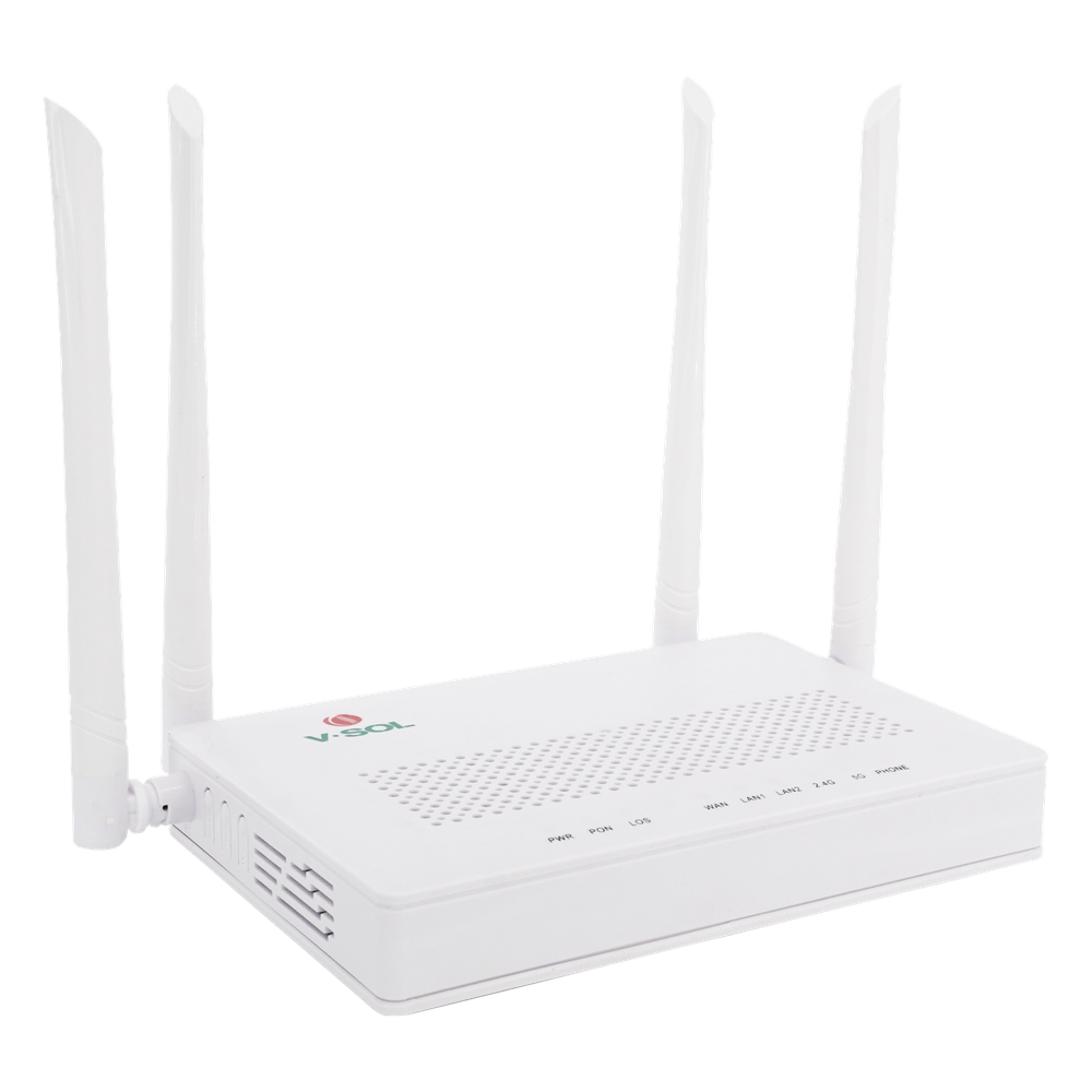 ONU Dual G/EPON con Wi-Fi AC de doble banda, 1 puerto SC/UPC + 2 puertos LAN Gigabit + 1 puerto FXS HG323D-AC V-SOL - Imagen 2