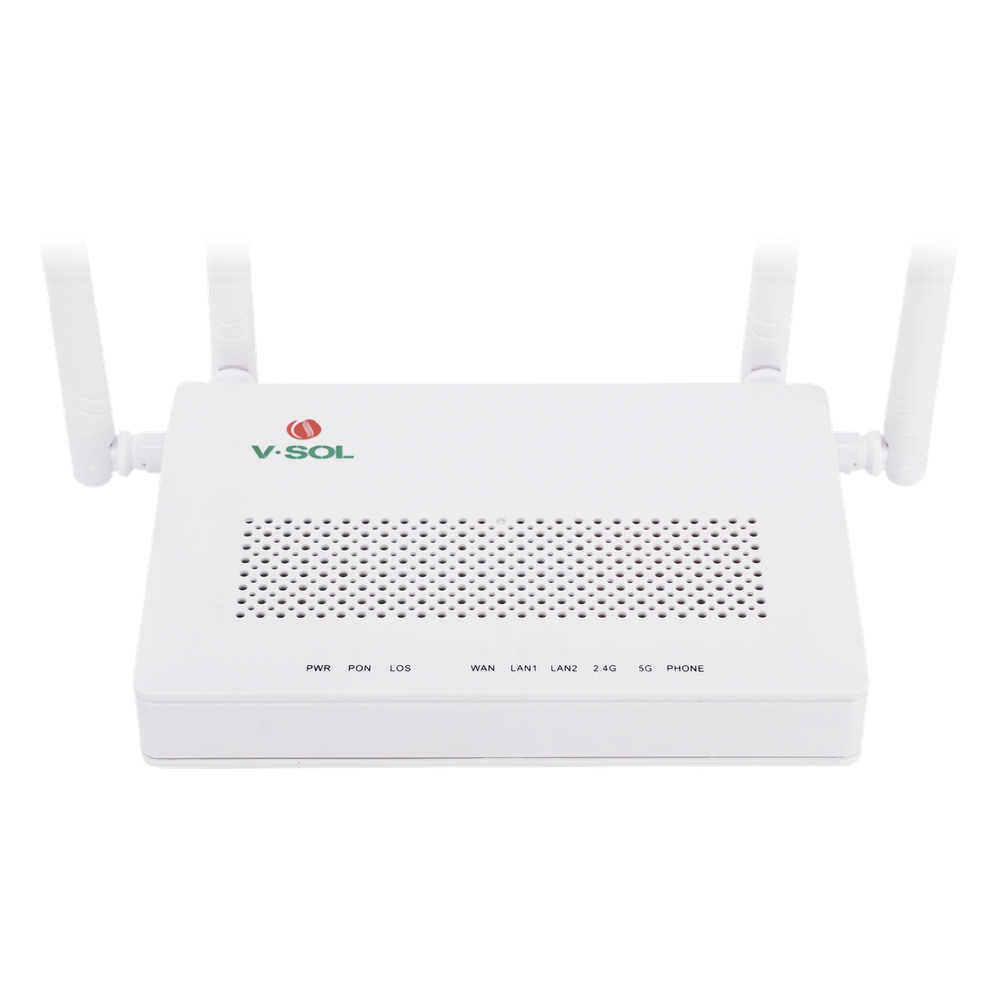 ONU Dual G/EPON con Wi-Fi AC de doble banda, 1 puerto SC/UPC + 2 puertos LAN Gigabit + 1 puerto FXS HG323D-AC V-SOL - Imagen 3