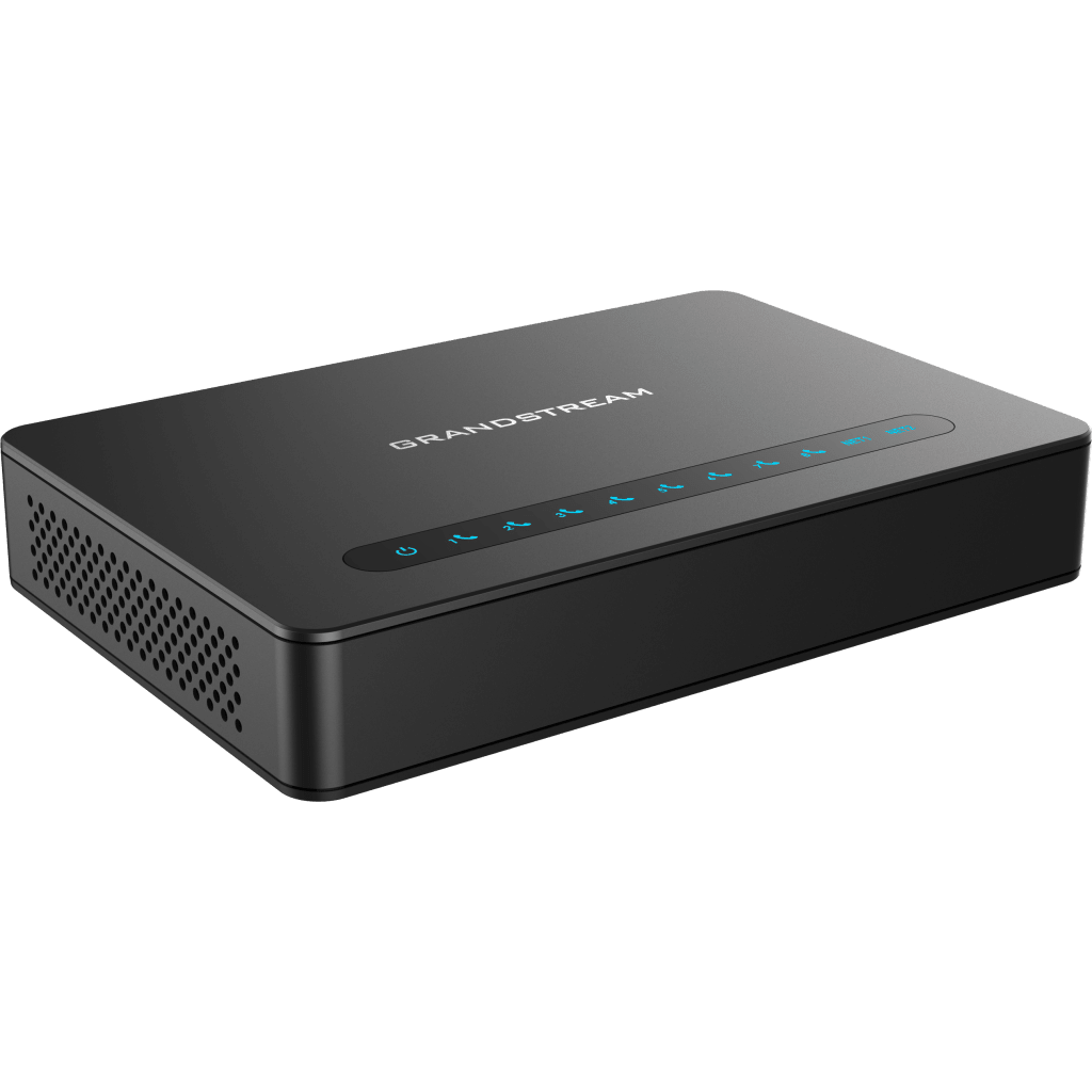 Gateway 8 Puertos FXS (Conectar Teléfono Análogo) con Router NAT Gigabit / 2 Perfiles SIP / Cifrado AES / Conferencia de Voz 3 Participantes / Calidad de Voz HD / Fax T.38 / 2 Puertos Gigabit / Aprovisionamiento Automatizado TR069 GRANDSTREAM - Imagen 1