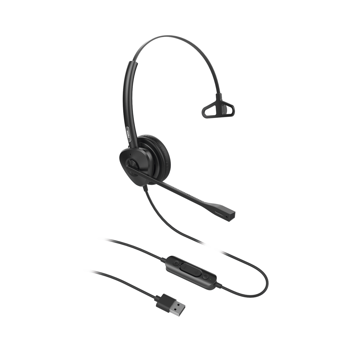 VoIP Telefonia IP VideoconferenciaFANVILHT301UDiadema Monoaural USB Cancelación Ruido Antishock Teléfonos IP Fanvil HT301U - SILYMX