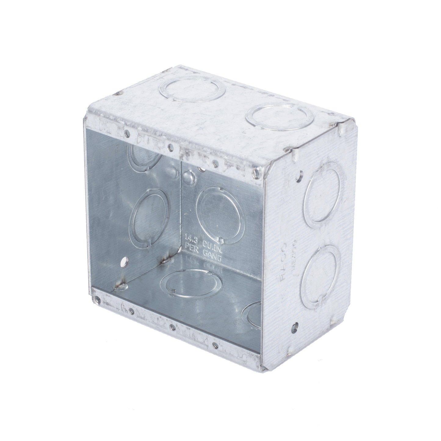 Caja Multigang de 2 Gangs/ Profundidad de 2-1/2"/ 12 TKO (1/2" y 3/4"). RACO - Imagen 1