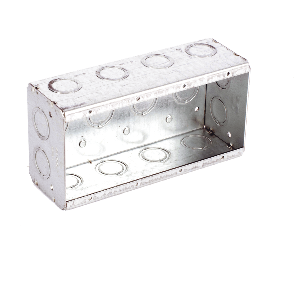 Caja Multigang de 4 Gangs,/ Profundidad de 2-1/2"/ 20 TKO (1/2"- 3/4"). RACO - Imagen 1