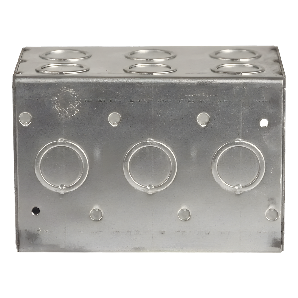Caja Multigang de 3 Gangs/ Profundidad de 3-1/2 Pulgadas (8.89 cm)/ 19 Entradas de 1/2 - 3/4 Pulgadas (1.27 - 1.91 cm) RACO - Imagen 2