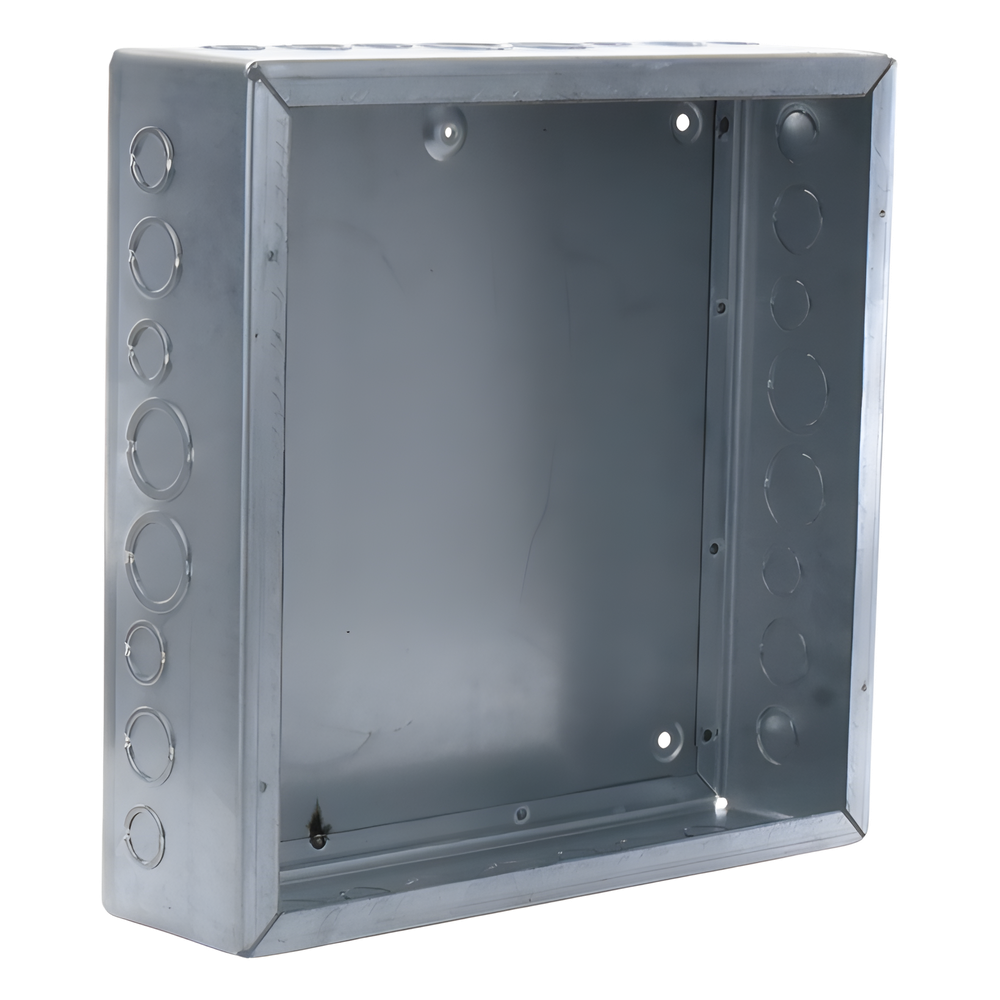Caja Extra Grande 15"x15"x 4"/ Profundidad 4"/Entradas Laterales - Finales 4 Entradas de 1/2"- 3/4", 2 Entradas de 3/4" - 1" y 2 Entradas de 1"- 1 1/4"/ Incluye tapa / Incluye tapa. RACO - Imagen 3
