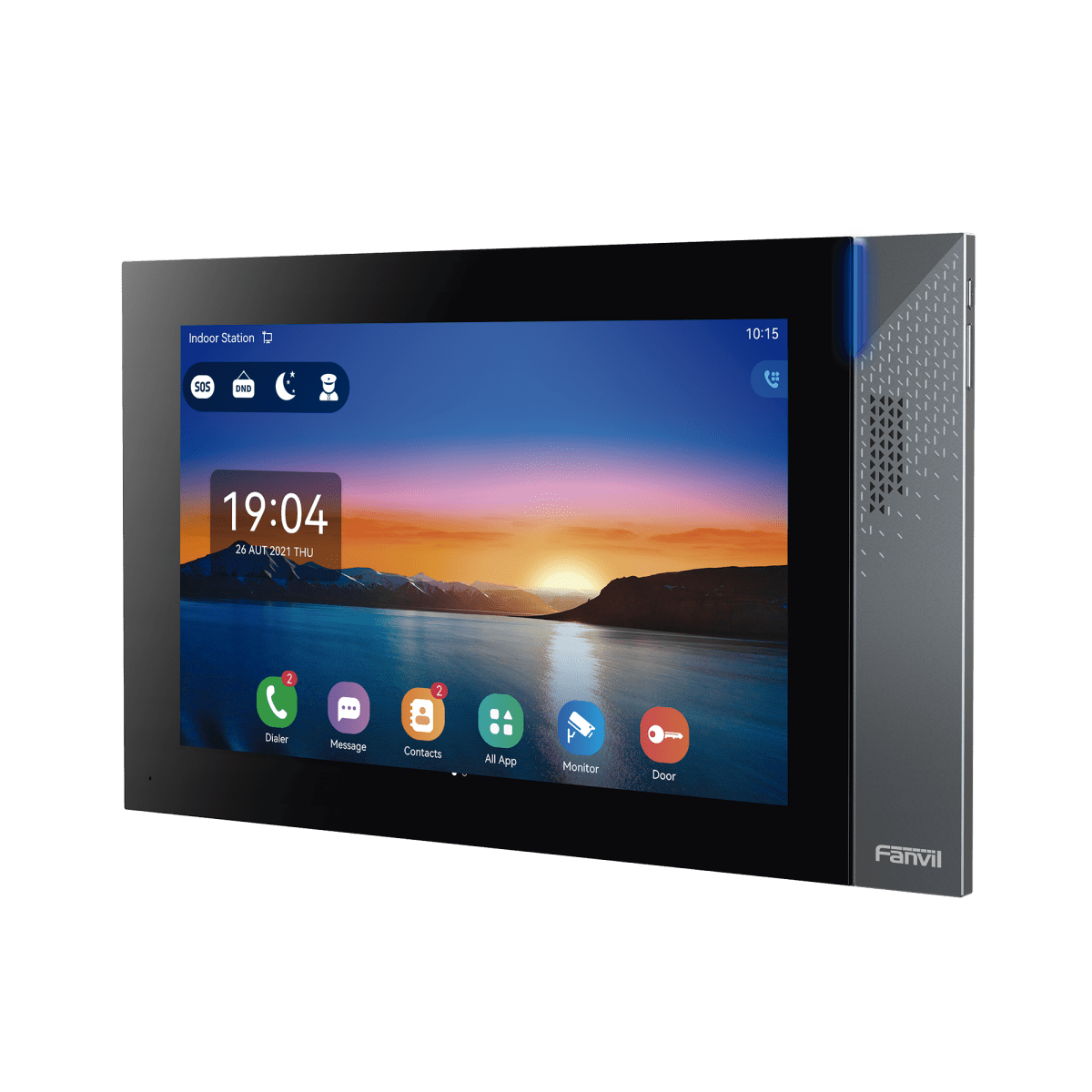 Videoporteros IPFANVILI57AMonitor IP SIP Interior 10.1" Android WiFi Bluetooth PoE 8 Alarmas Audio Bidireccional Fanvil I57A - SILYMX