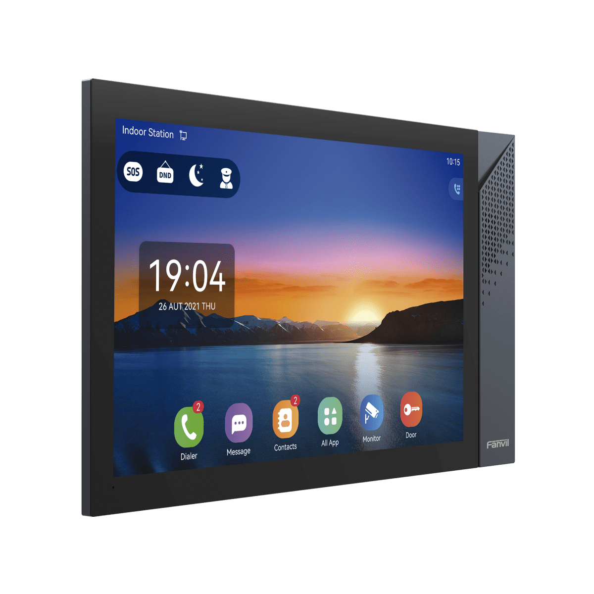 Videoporteros IPFANVILI57AMonitor IP SIP Interior 10.1" Android WiFi Bluetooth PoE 8 Alarmas Audio Bidireccional Fanvil I57A - SILYMX