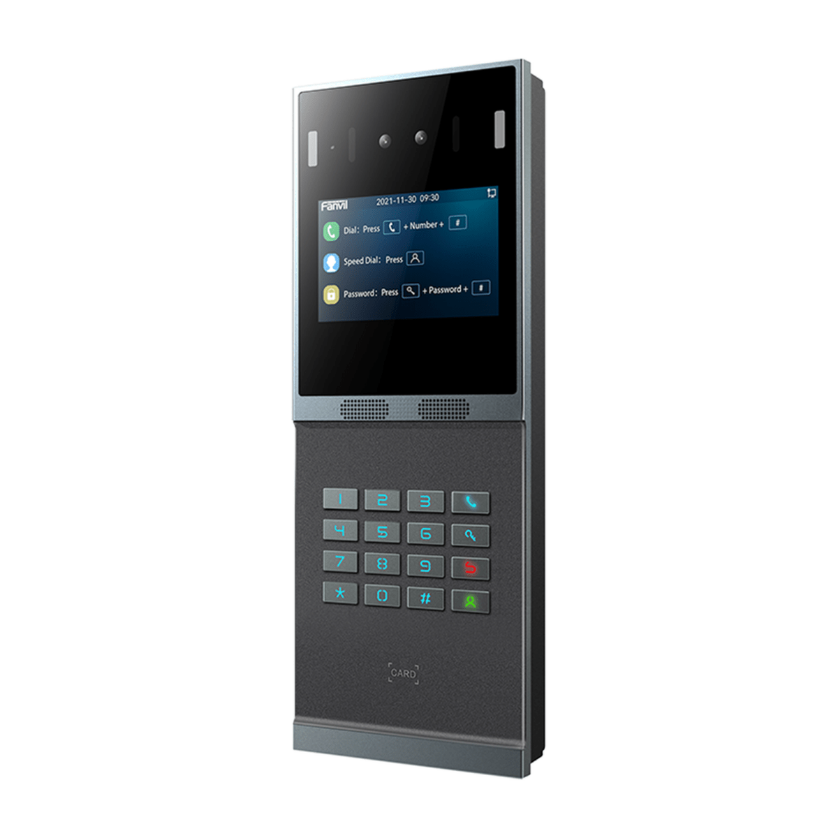 VoIP Telefonia IP VideoconferenciaFANVILI66Videoportero SIP Reconocimiento Facial Teclado Iluminado IP66 IK07 PoE Fanvil I66 - SILYMX