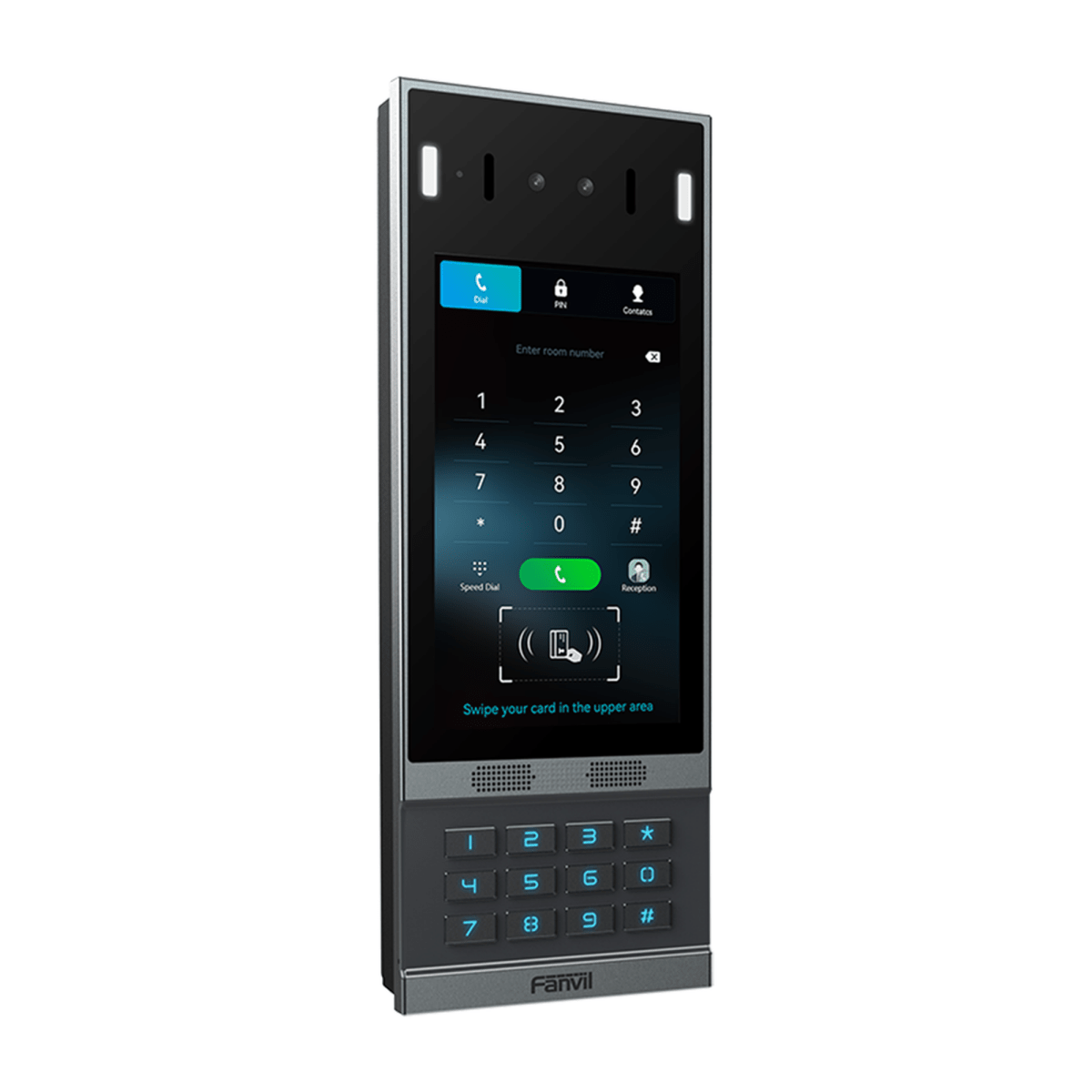 VoIP Telefonia IP VideoconferenciaFANVILI67Videoportero SIP i67 Reconocimiento Facial 2 Relevadores Teclado Retroiluminado Anti - vandálico IP66 IK07 PoE Fanvil I67 - SILYMX