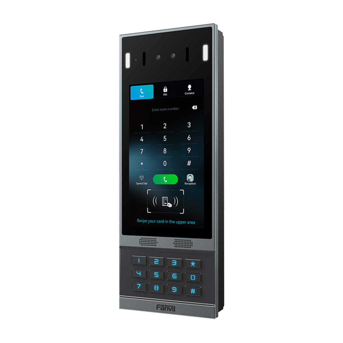 VoIP Telefonia IP VideoconferenciaFANVILI67Videoportero SIP i67 Reconocimiento Facial 2 Relevadores Teclado Retroiluminado Anti - vandálico IP66 IK07 PoE Fanvil I67 - SILYMX