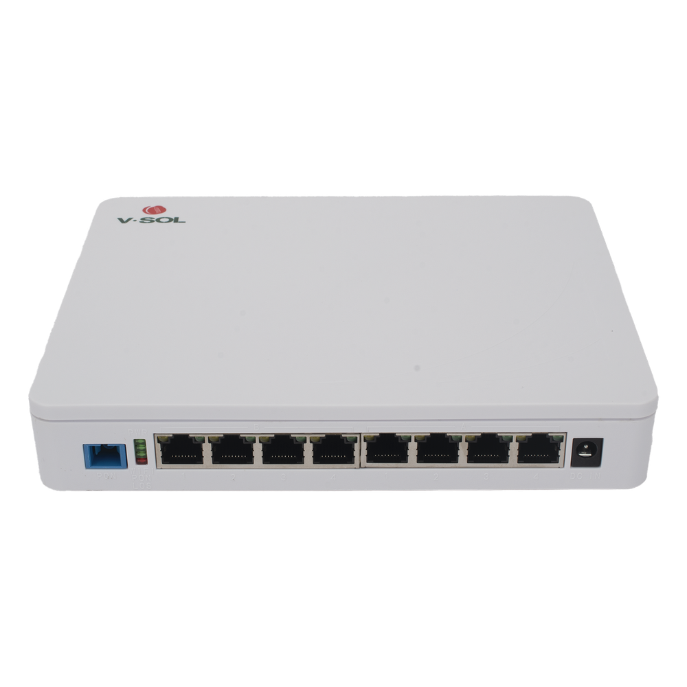 ONU Dual EPON/GPON 8 Puertos PoE 802.3at Gigabit Wi-Fi Doble banda 2.4 y 5 GHz 1 Puerto SC/UPC V-SOL ICT3310DPS-8G2NAC - Imagen 2