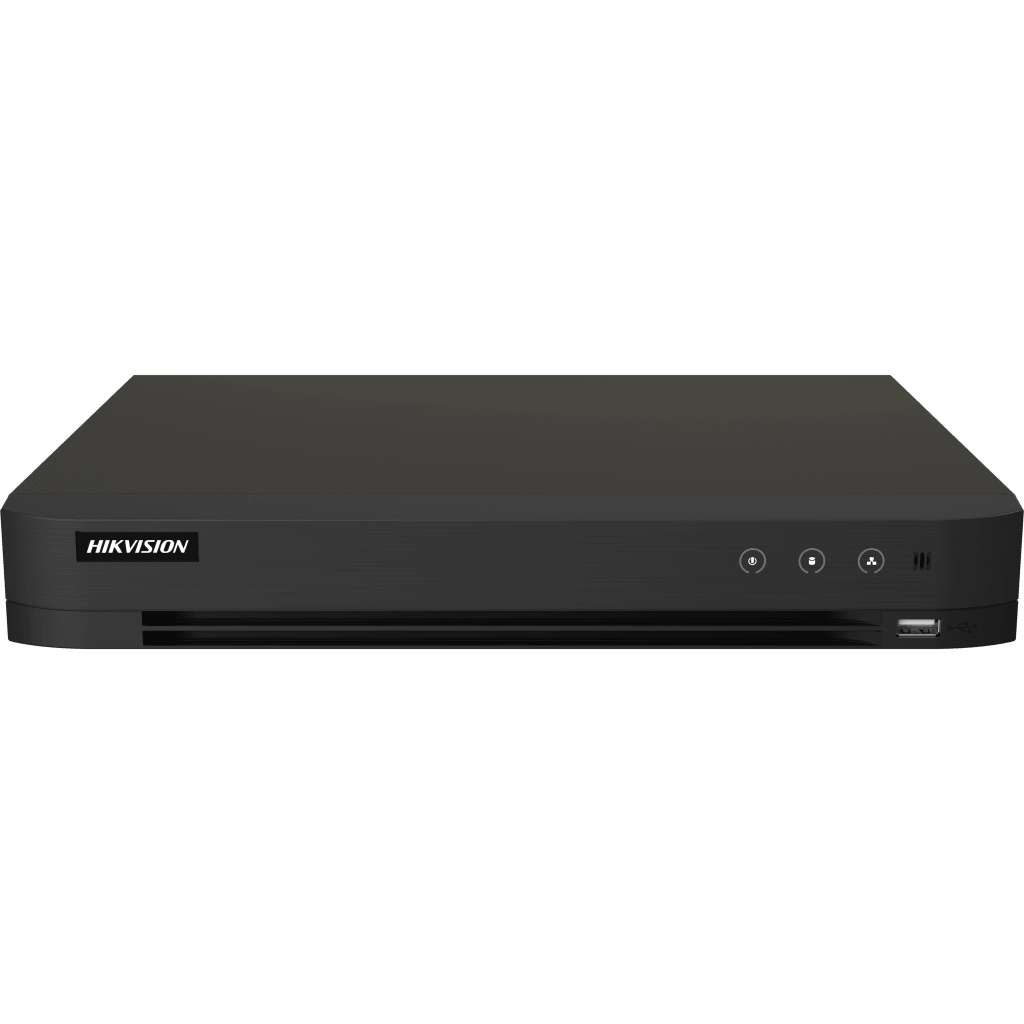 Videograbadoras Analógicas - TurboHD TVI / AHD / CVIHIKVISIONIDS-7216HUHI-M1/TDVR Hibrido 16CH TurboHD + 16CH IP 8MP 4K AcuSense Audio Bidireccional H.265+ Hikvision IDS - 7216HUHI - M1/T - SILYMX