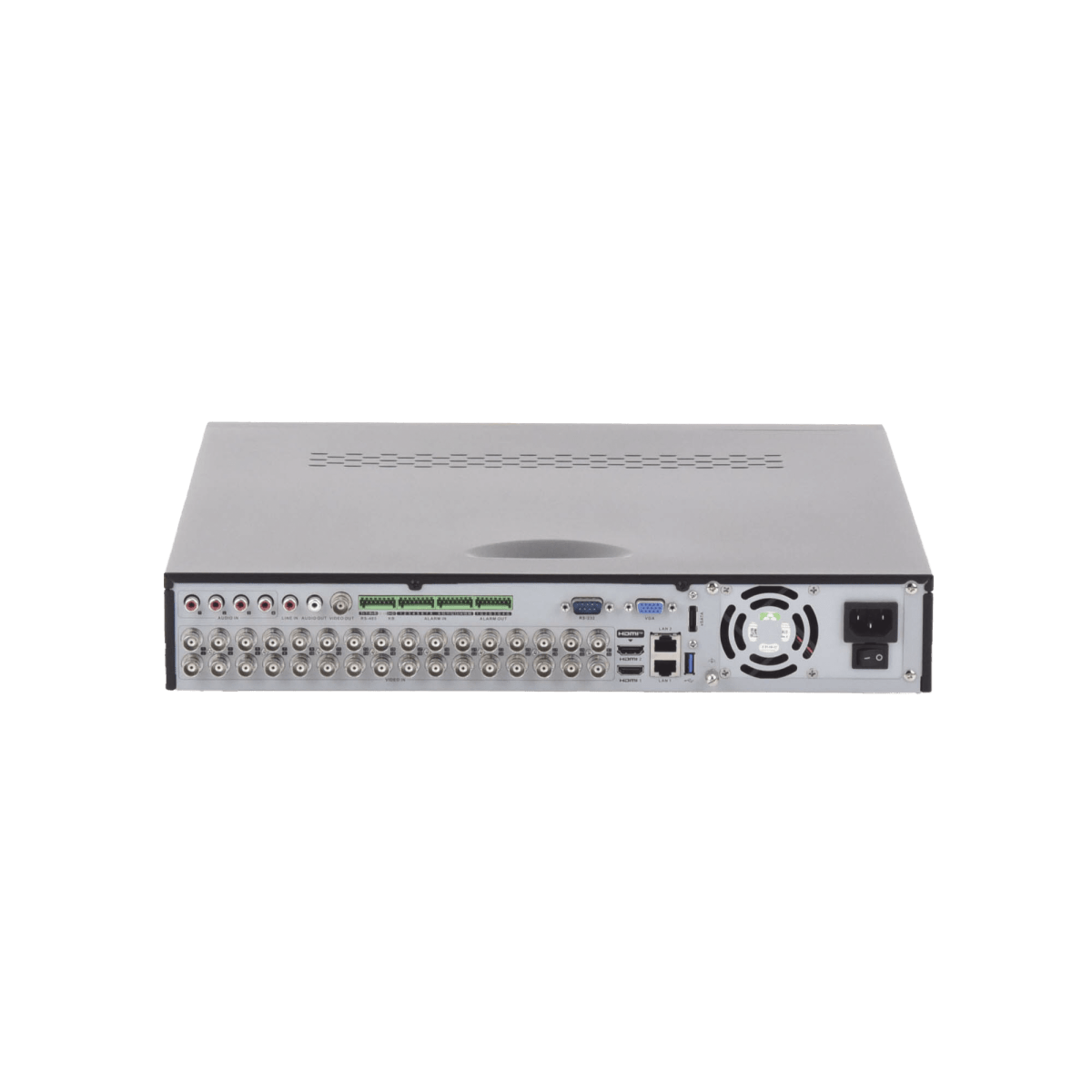 Videograbadoras Analogicas TurboHD TVI AHD CVIHIKVISIONIDS-7332HQHI-M4/S(S)DVR Hibrido 32 Canales TurboHD + 16 IP 5MP AcuSense Audio Coaxitron POS 4 Bahias Hikvision IDS - 7332HQHI - M4/S(S) - SILYMX