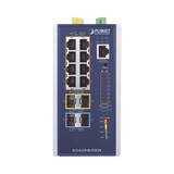 Switches PoEPLANETIGS-6329-8UP2S2XSwitch Industrial Administrable Capa 3 8 Puertos PoE 802.3bt Gigabit 2 SFP 1G/2.5G 2 SFP+ 10G PLANET IGS - 6329 - 8UP2S2X - SILYMX