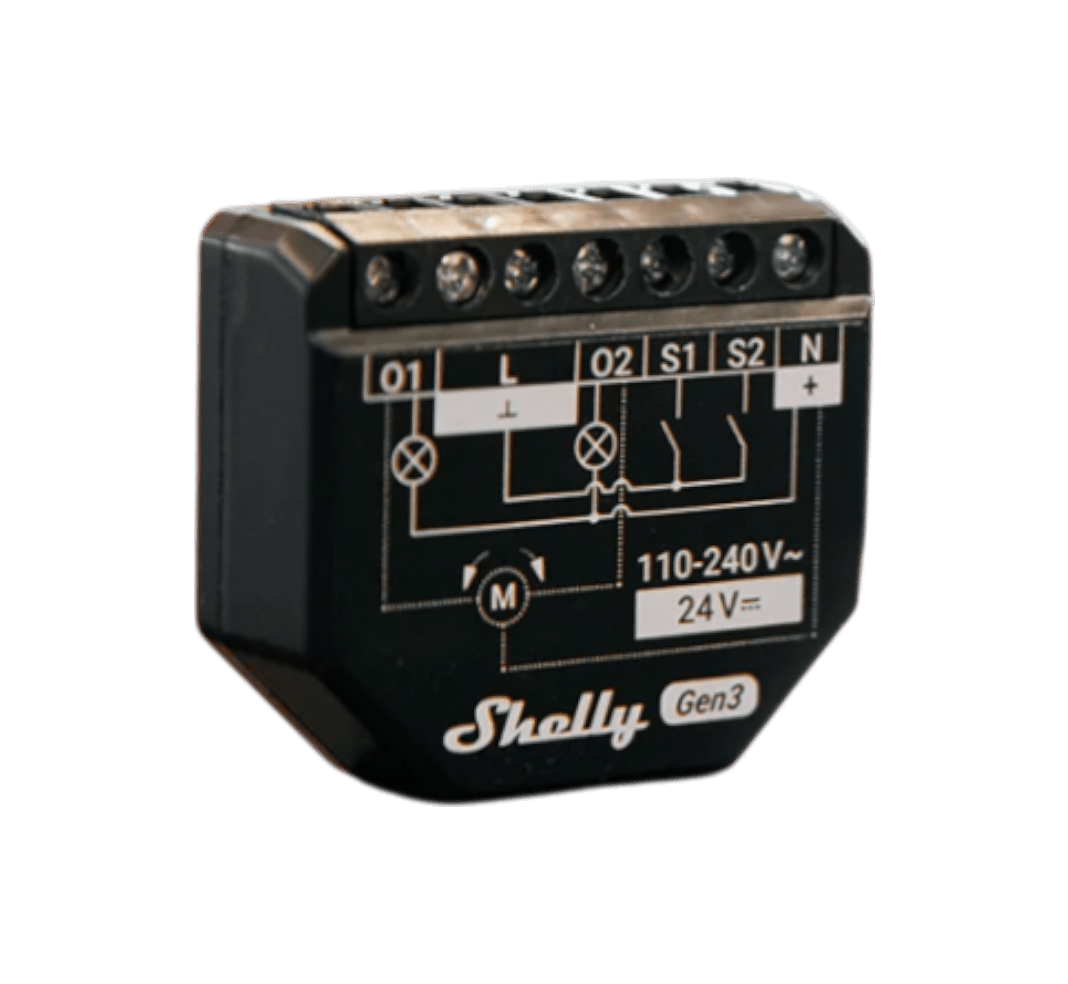 AutomatizaciónSHELLYSHELLY2PMGEN3Apagador Inteligente Wi - Fi de 2 Canales con Medición de Energía SHELLY SHELLY2PMGEN3 - SILYMX