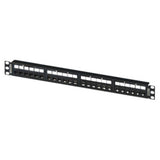 Paneles de ParcheoBELDENRVAPPF1U24BKPanel de Parcheo Cat6A 24 Puertos 1U Precargado Negro Belden RVAPPF1U24BK - SILYMX