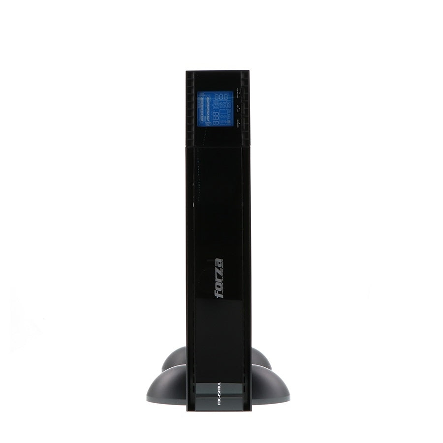 UPS DOBLE CONVERSION EN LINEA FORZA FDC-1511RUL CON CAPACIDAD DE 1500VA/1350W FP 0.9 4 SALIDAS ONDA SENOIDAL PURA TORRE 120V NEGRO