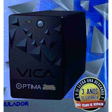 NO BREAK UPS VICA OPTIMA 1250 1250VA/600W 6TOMAS REGULADAS Y RESPALDADAS NEMA5-15R RJ11/45, 3 AÑOS DE GARANTIA
