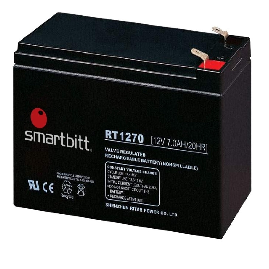 BATERIA SMARTBITT SBBA12-7  12V/7AH COMPATIBLE CON SBNB750, SBNB1200, SBNB1800, SBNB1200SI, SBNB2200PROII Y SBNB3200PROII