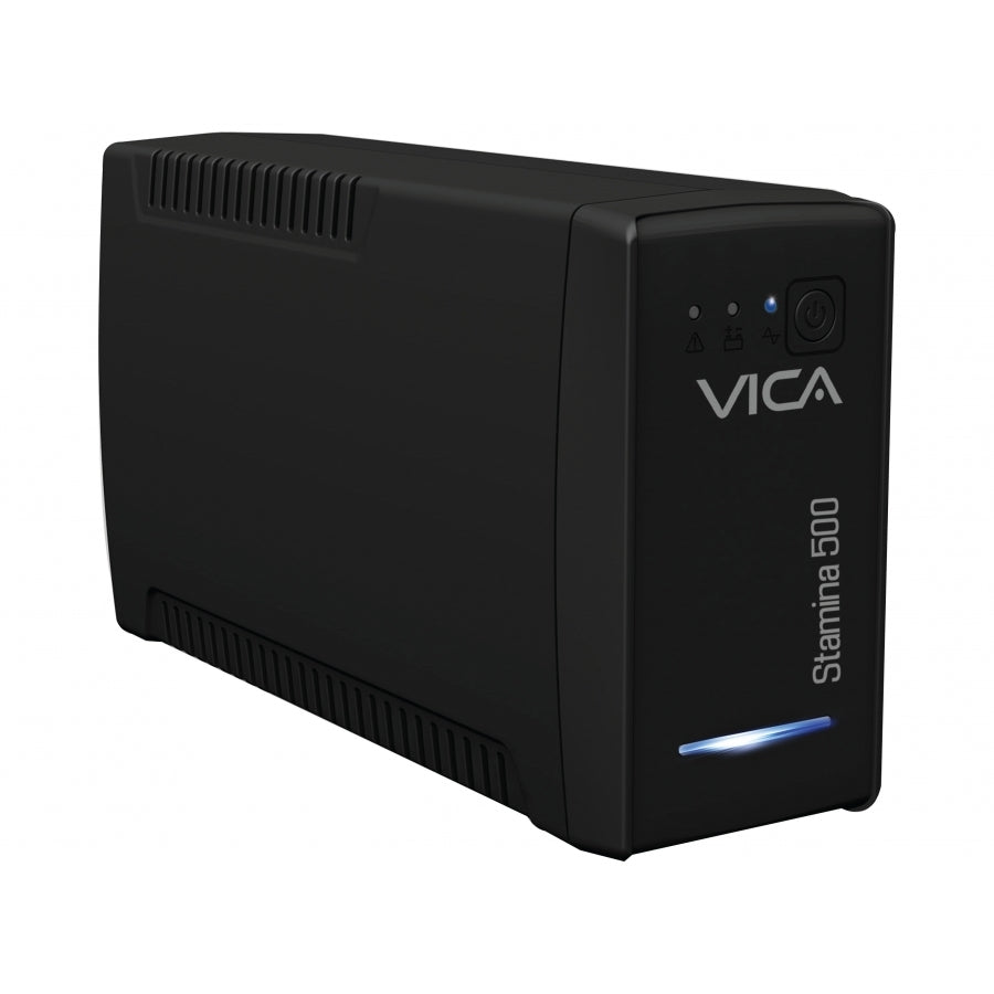 NO BREAK UPS VICA STAMINA 500 500VA/300W 8 TOMAS NEMA 5-15R (4/4), 3 AÑOS DE GARANTIA