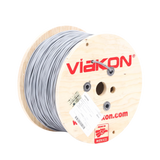 Bobina de cable Viakon 2x18 AWG Blindado Gris 305 Metros 9222 - SILYMX