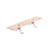 Barra De Unión para tierra fisica Principal (Tmgb) Con Aisladores. Medida: 500 X 101.6 X 6.35 Mm (19-11/16" X 4" X 1/4"). TG-BUE-TMBG - SILYMX