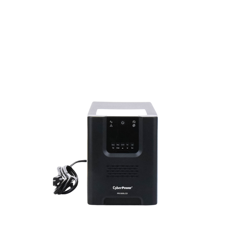 UPS de 1500 VA/1500 W Topología Línea Interactiva Entrada 120 Vca NEMA 5-15P Onda Senoidal Pura Mini Torre Con 8 Tomas NEMA 5-15R PR1500LCD - SILYMX