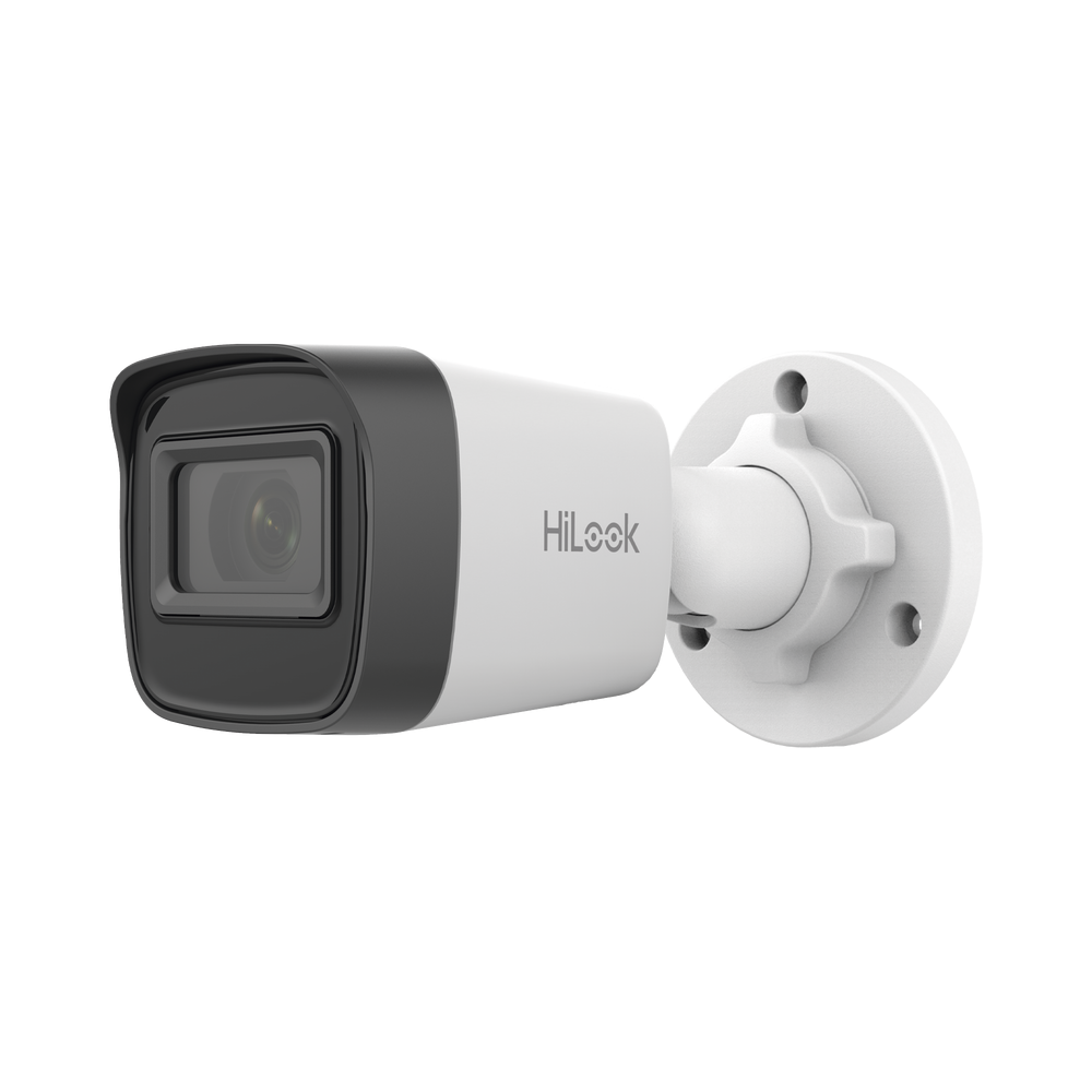 Cámara Bala IP HiLook 2 Megapixel 30 mts IR Exterior IP67 PoE dWDR Lente 2.8 mm H.265+ Onvif IPC-B121H(C)