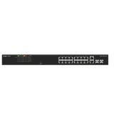 Switch PoE+ RUIJIE 120 Watts No Administrable Ideal para CCTV 16 Puertos 10/100 2 Uplinks Gigabit y 2 SFP Carcasa Metálica RG-ES118FGS-LP - SILYMX