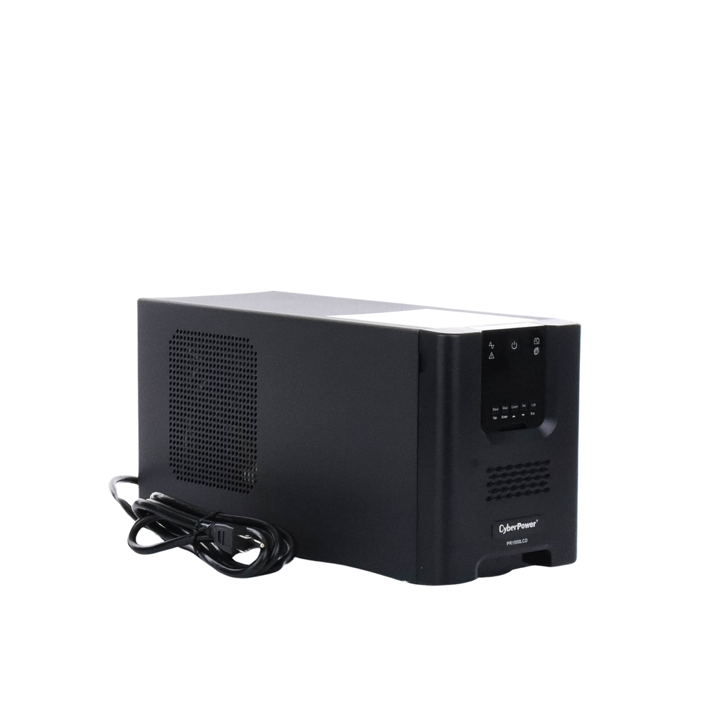 UPS de 1500 VA/1500 W Topología Línea Interactiva Entrada 120 Vca NEMA 5-15P Onda Senoidal Pura Mini Torre Con 8 Tomas NEMA 5-15R PR1500LCD - SILYMX