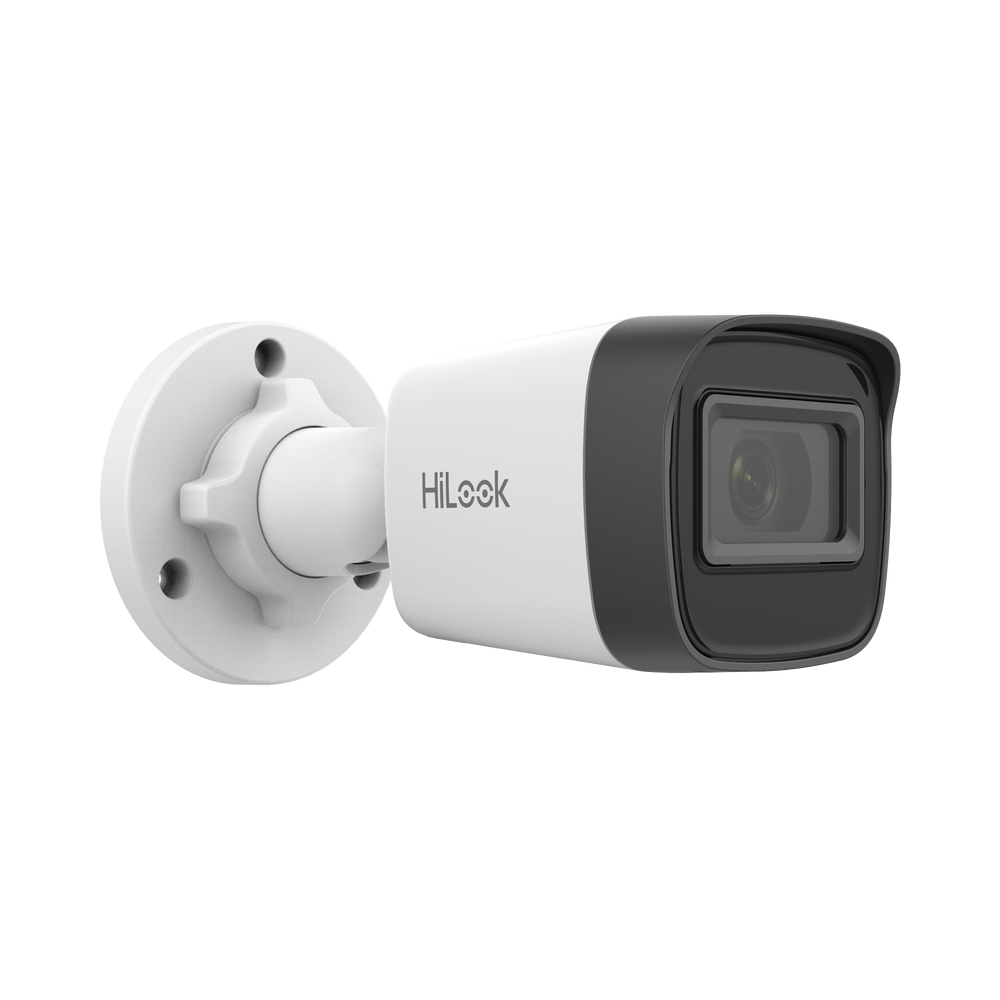 Cámara Bala IP HiLook 2 Megapixel 30 mts IR Exterior IP67 PoE dWDR Lente 2.8 mm H.265+ Onvif IPC-B121H(C)