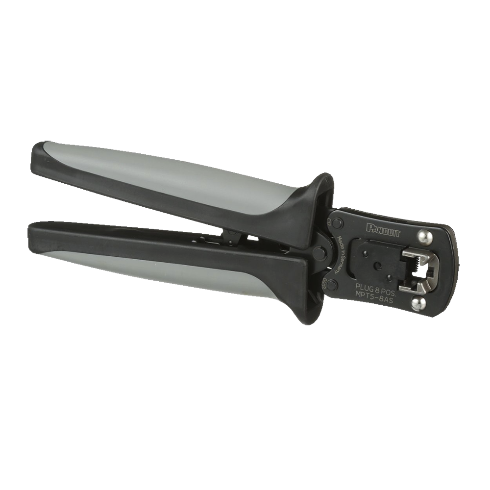 Pinzas Ponchadoras Para Plugs Modulares RJ45 Cat5e Cat6 y Cat6A Color Negro MPT5-8AS - SILYMX