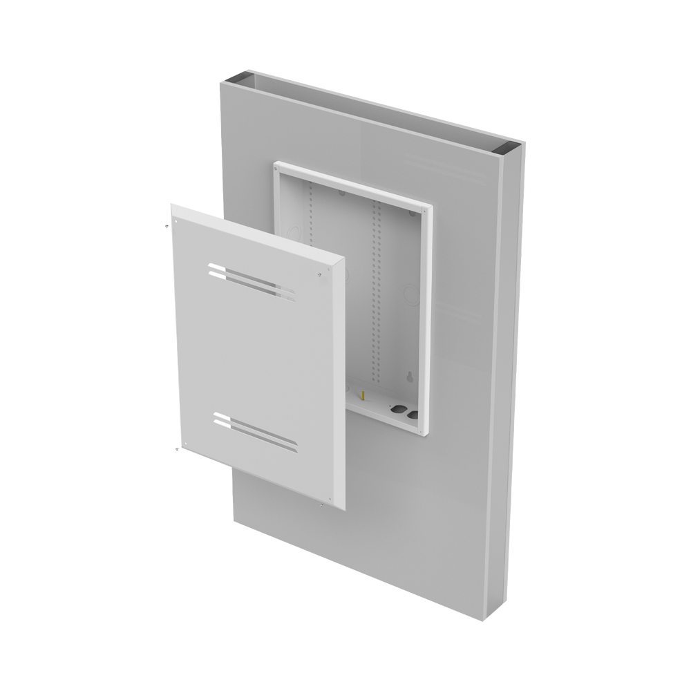 Gabinete de Medios de 19 Pulgadas de alto, para Empotrar en Pared (360 x 478 x 95 mm) EI-GTR-19