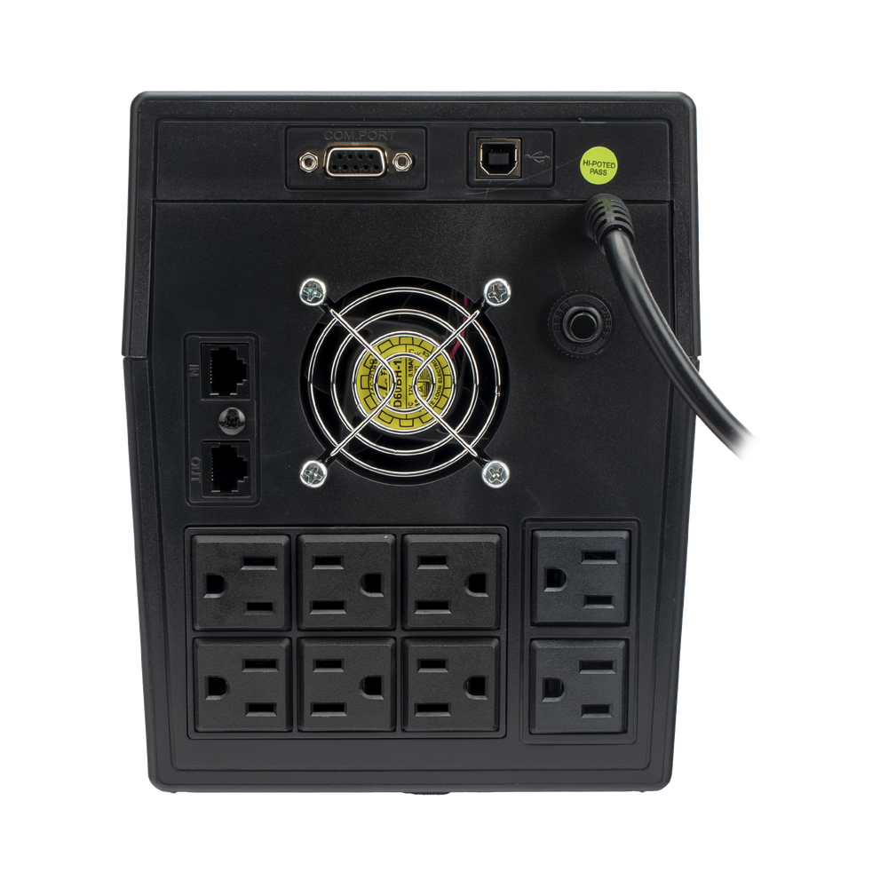 UPS LINKEDPRO de 1500VA 900 W Pantalla LCD Línea Interactiva 120Vca 6 tomas 5-15R (4 Respaldadas) Regulación de Voltaje Protección RJ45 LP1500LCD - SILYMX