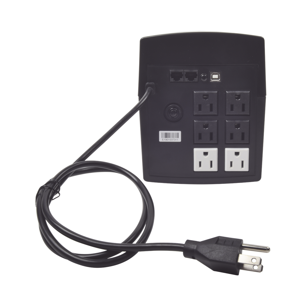 UPS de 1200VA 720W Topología Línea Interactiva Entrada y Salida 120 VcaClavija NEMA 5-15P 6 Tomas NEMA 5-15R - SILYMX