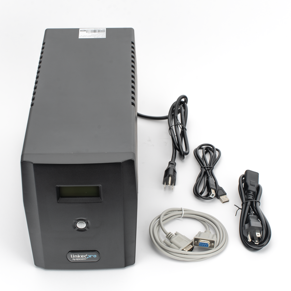 UPS LINKEDPRO de 1500VA 900 W Pantalla LCD Línea Interactiva 120Vca 6 tomas 5-15R (4 Respaldadas) Regulación de Voltaje Protección RJ45 LP1500LCD - SILYMX