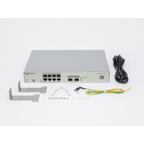 Switch Administrable PoE Capa 2 8 puertos Gigabit PoE 802.3af/at + 2 SFP para fibra 1Gb gestión gratuita desde la nube 125w RG-NBS3100-8GT2SFP-P-V2 - SILYMX