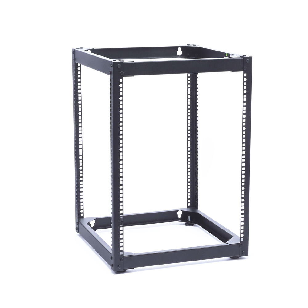 Rack Abierto de 4 Postes Instalación Pared o Piso de 14 Unidades Ideal para Equipo de Audio LP-RPP-1914 - SILYMX