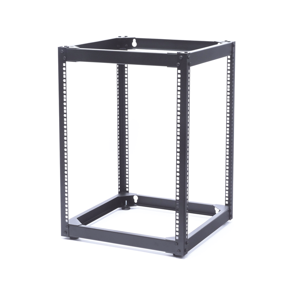 Rack Abierto de 4 Postes Instalación Pared o Piso de 14 Unidades Ideal para Equipo de Audio LP-RPP-1914 - SILYMX