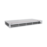 Switch de Acceso Gigabit Administrable PoE Capa 2 48 puertos 10/100/1000 Mbps (PoE) 4 Puertos 10GE SFP+ Uplink ERPS IMGP Snooping DHCP Snooping PoE Perpetuo 380W Administración Nube Gratis S220-48P4X - SILYMX