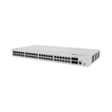 Switch de Acceso Gigabit Administrable PoE Capa 2 48 puertos 10/100/1000 Mbps (PoE) 4 Puertos 10GE SFP+ Uplink ERPS IMGP Snooping DHCP Snooping PoE Perpetuo 380W Administración Nube Gratis S220-48P4X - SILYMX