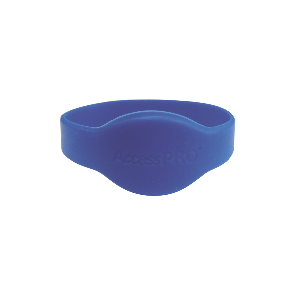 Pulsera tipo Brazalete para control de acceso Mifare 13.56 Mhz Mifare 65 mm Diametro color azul ACCESSWB65M1K - SILYMX