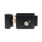 Cerradura Eléctrica con Botón de Salida Incluye Llave Exterior Izquierda Color Negro BL-ACCESSRIMBL - SILYMX