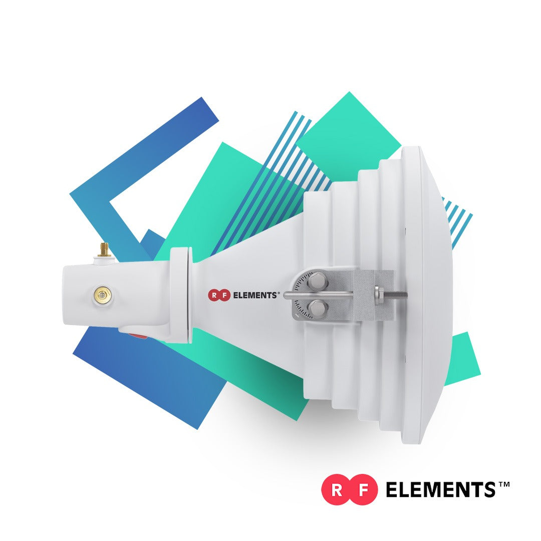 Antena Sectorial Simétrica Starter Horn de 45º, 5150 - 5950 MHz, ganancia de 17 dBi, conexión directa con radios IS-5AC, PS-5AC y IS-M5, conexión RP-SMA - SILYMX